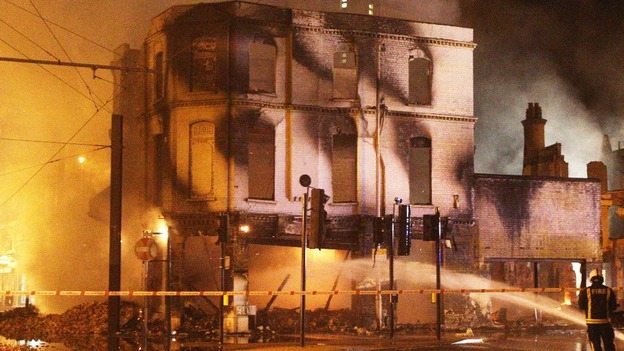 Thompson jailed for riots blaze