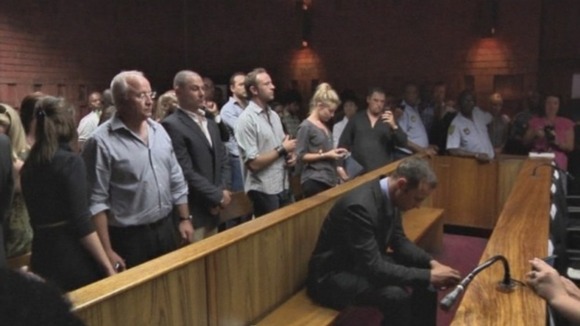 Oscar Pistorius seen in court today
