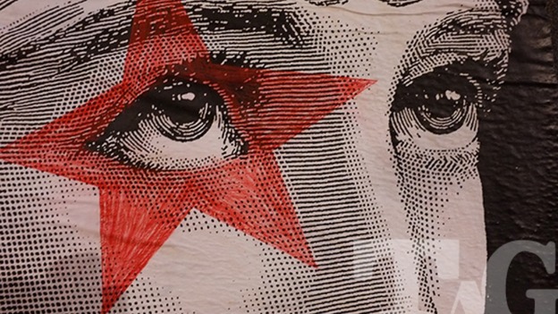 A close up of the paste up diety