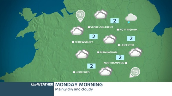 Monday morning weather