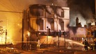 The burning building on August 8, 2011.