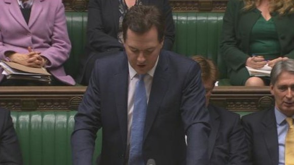 George Osborne addresses MPs as responds to the UK's credit rating downgrade