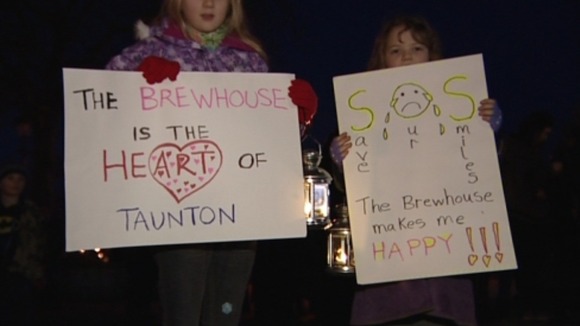 A candlelit vigil was held at the theatre when the closure was announced.