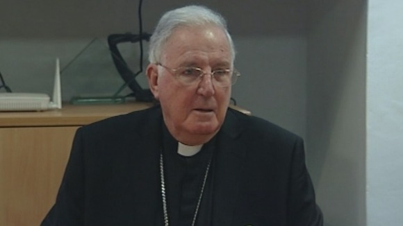 Cardinal Cormac Murphy-O'Connor pictured today.