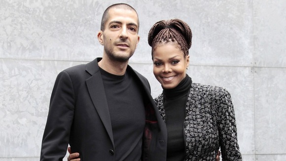Janet Jackson and Wissam Al Mana pictured yesterday at Milan Fashion Week.