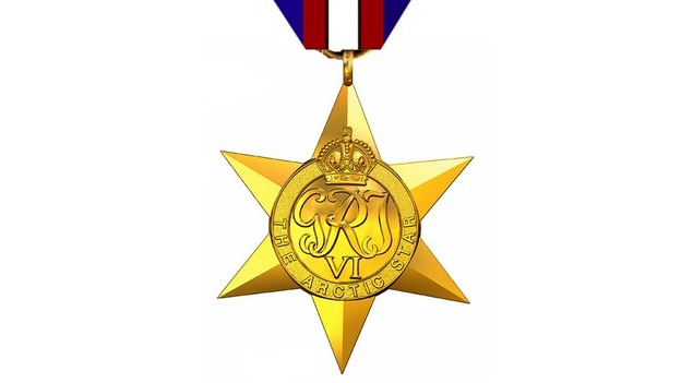 An artist's impression of the Arctic Star medal