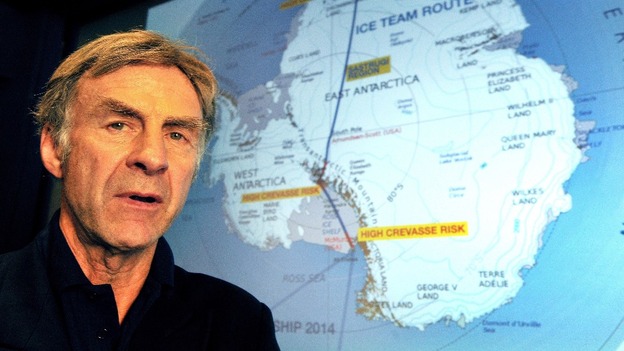Sir Ranulph Fiennes was injured in a fall while skiing during training at base camp