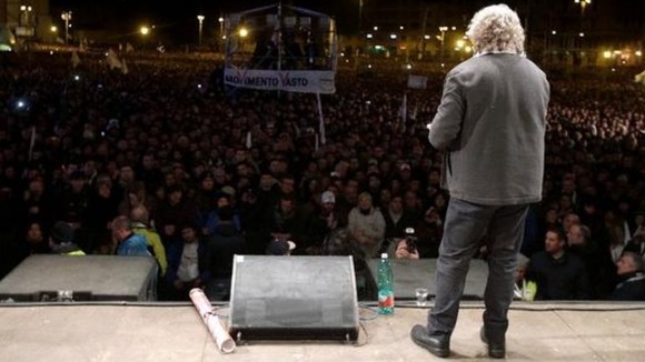 The huge support for the former comic has elevated him into becoming a serious player in Italian politics.