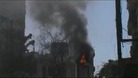 Burning building