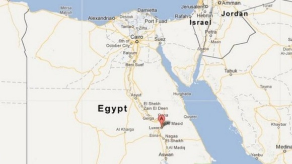 Luxor in eastern Egypt where the crash took place