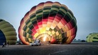 One of the hot air balloons at the Luxor site prior to the explosion
