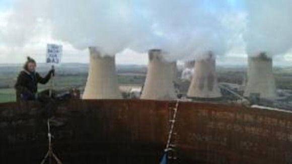 Protest at West Burton Power Station