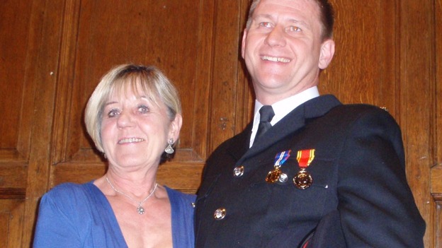 Wendy with her late husband