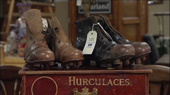Leather football boots