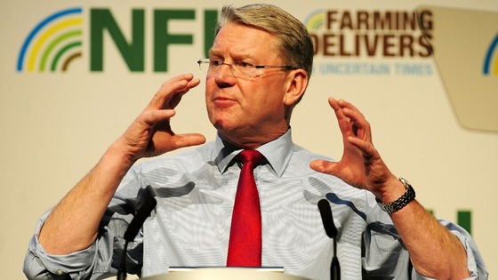 National Farmers' Union president Peter Kendall  pictured today.