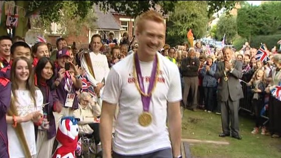 Greg Rutherford will receive an MBE today 
