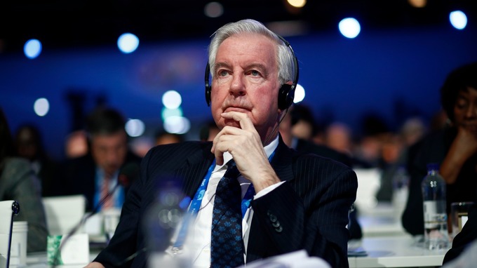 WADA President Craig Reedie during the Pyeongchang Olympics.