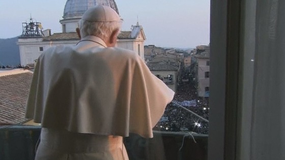 The Pope's view of the crowds.