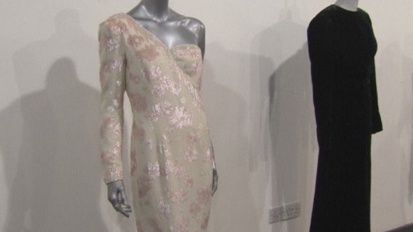 Two of the evening gowns.