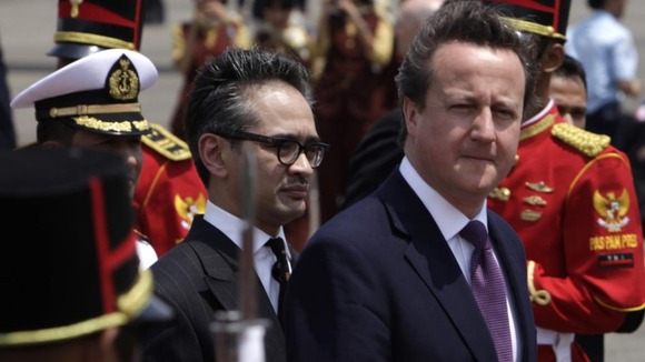 David Cameron in Indonesia