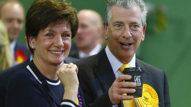 Mike Thornton and UKIP's Diane James