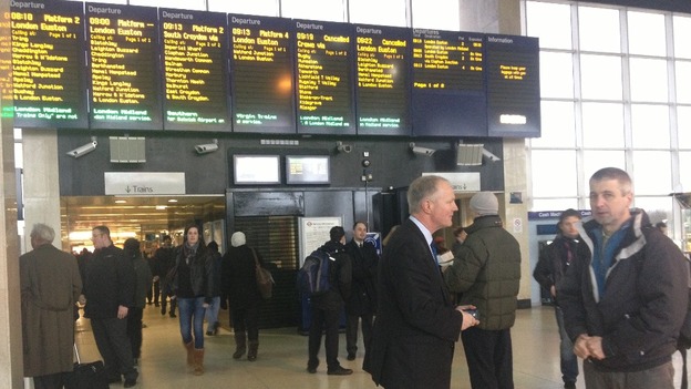 Delays for commuters at Milton Keynes
