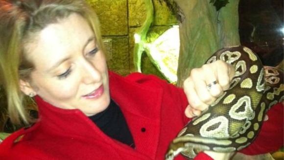 ITV's Emma Walden takes on a python at croc hunter interview