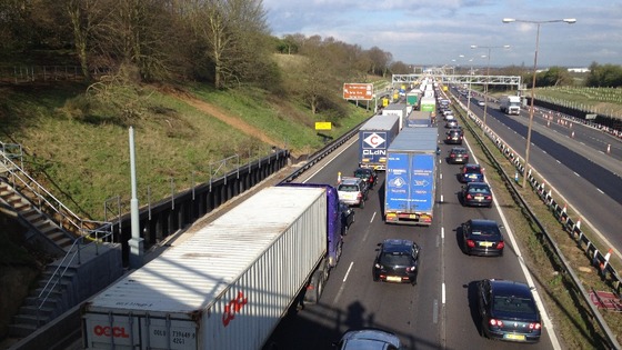 There are currently delays on the M1 between Junction 13 and Junction 14