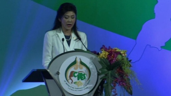 Thailand's Prime Minister Yingluck Shinawatra