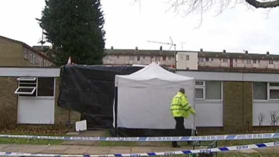 Police at the scene in Hemel Hempstead