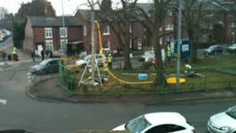 Knutsford village green, where the fracking stunt is taking place.