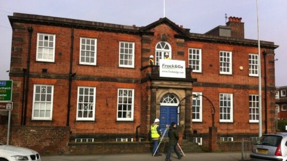 George Osborne's constituency office is being occupied by anti-fracking campaigners.
