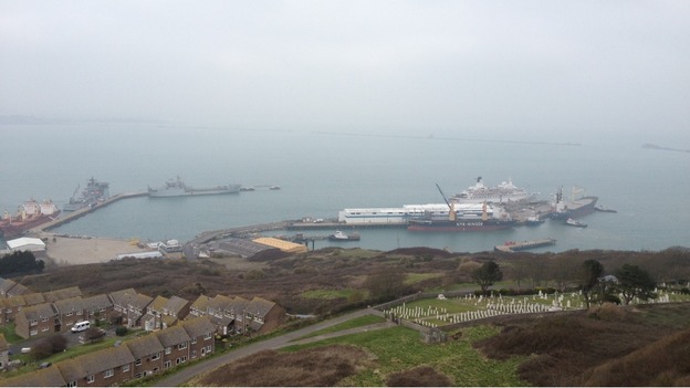 The Discovery in port at Portland