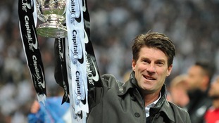Michael Laudrup with the Capital One Cup
