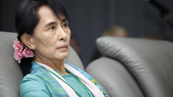 Myanmar's pro-democracy leader Aung San Suu Kyi
