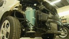 The car was pulled down the M1 by a lorry that didn't see it
