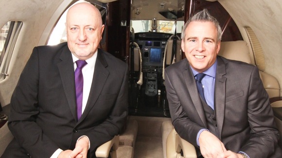 Steve Fletcher and David Jones celebrate the new deal
