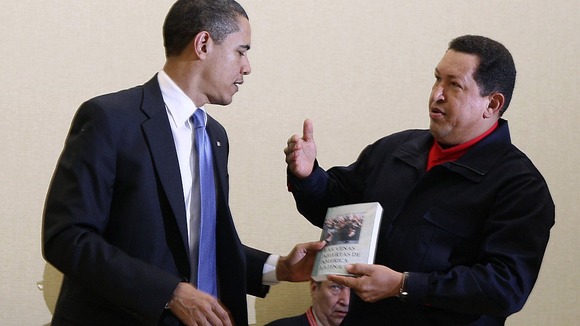 President Hugo Chavez gave Obama a book 'The Open Veins of Latin America' when they met in 2009