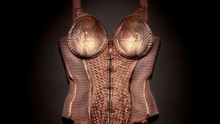 The body corset worn by Madonna on the Blond Ambition Tour in 1990