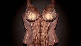 The body corset worn by Madonna on the Blond Ambition Tour in 1990