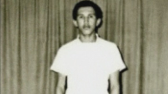 Hugo Chavez during his first year at Military Academy in Caracas