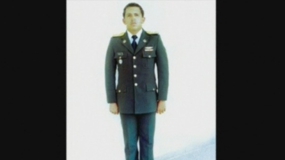 Hugo Chavez as a Lieutenant at the Military Academy