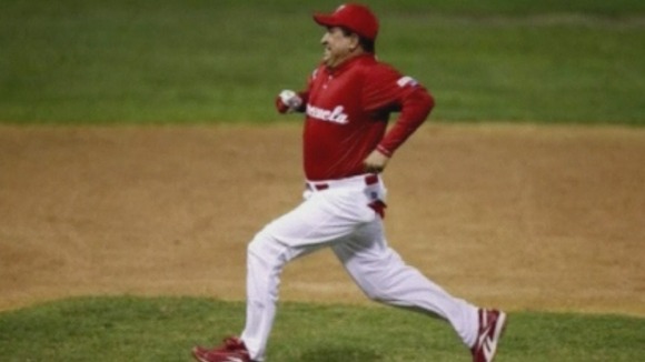Running during during a softball game