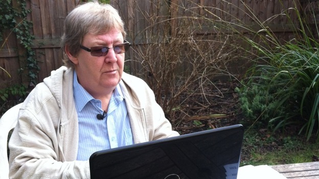 Robert at computer