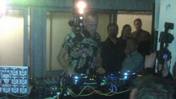 DJ Fatboy Slim playing in the House of Commons