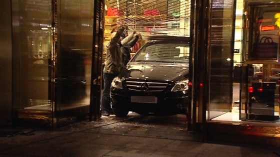 The car is removed from the store
