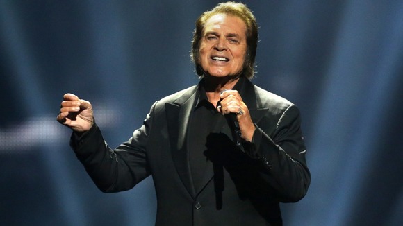 Engelbert Humperdinck performs during the Grand Final of the Eurovision Song Contest 2012