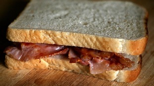 A bacon sandwich.