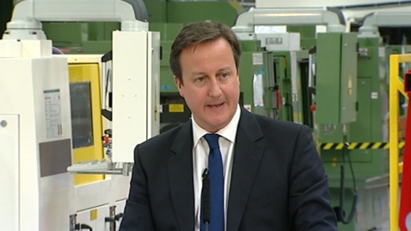 David Cameron speaking in Yorkshire