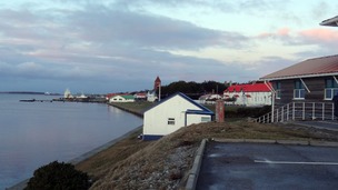 A general view of Stanley, Falkland Islands.